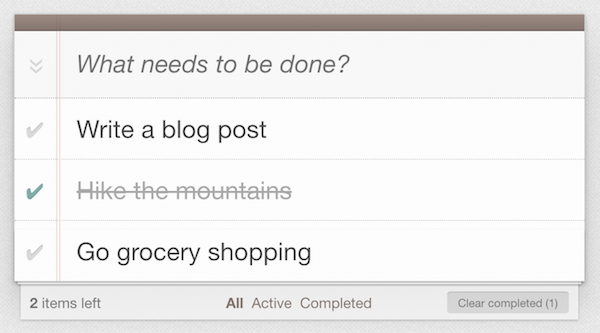 todo app screenshot